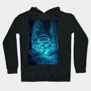 Mushroom Winter Wonderland #3 Hoodie